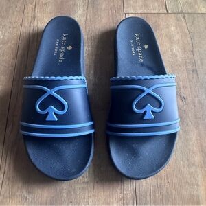 Kate Spade Navy Blue Slide Sandals
